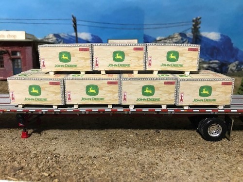 1/64 scale trailer load set of 11 TRUCK LOAD OF FUN John Deere ertl, dcp, semi - Picture 2 of 3