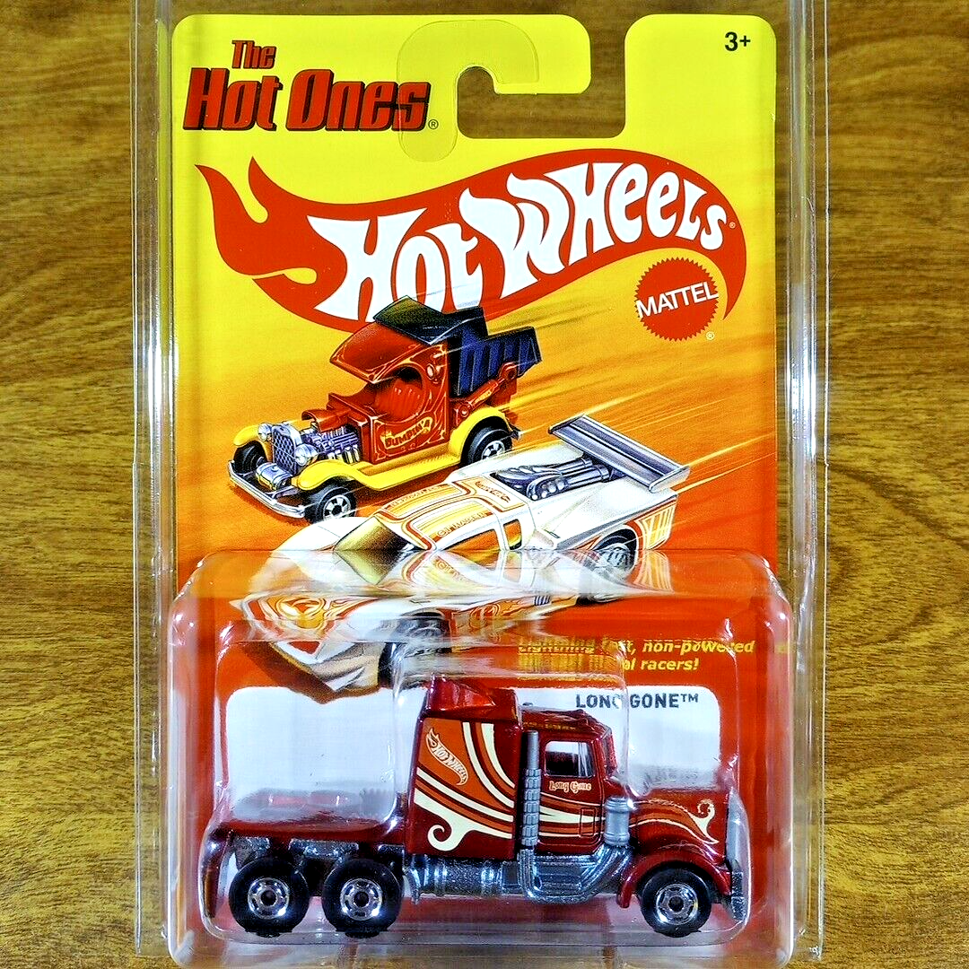 ホットウィール ロング ゴーン / ロング ショット ホットワンズ Hot Wheels The Hot Ones Long Gone Metallic Dark Red Big Rig Cab HO