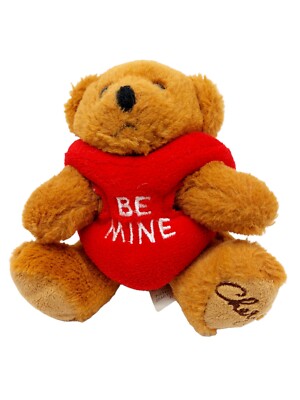 Cheryl's Cookies Valentines Plush teddy Bear Stuffed animal red heart be mine 5''