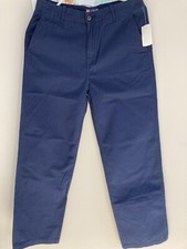 Chaps Boys Size 16 Navy Blue Chino Pant 100% cotton RN 41381