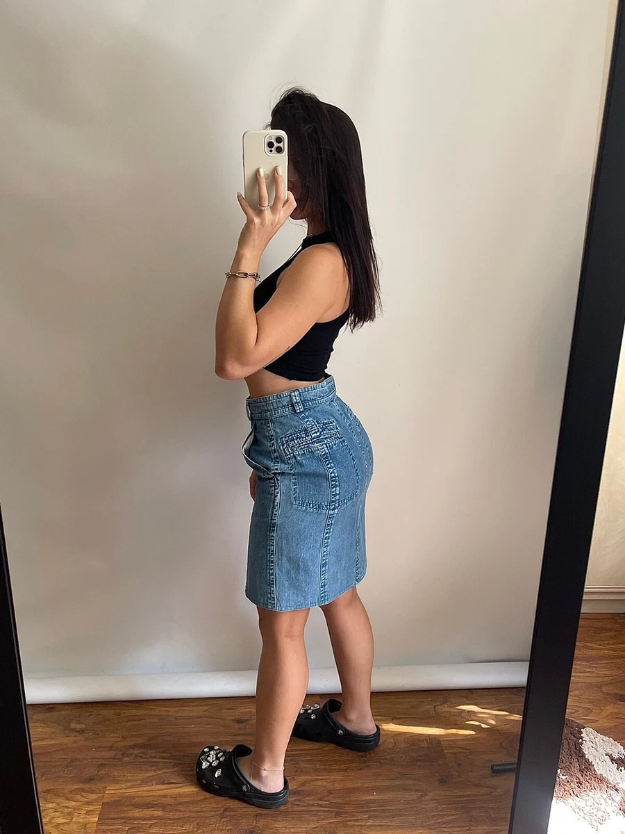 Women's Vintage Jil Sander Women's Denim Mini Skirt Size 38
