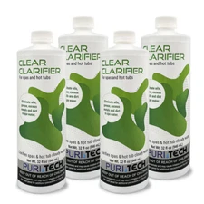Puri Tech Spa Clear Clarifier 4 Pack Clears Up Cloudy Water Eliminates Dirt and