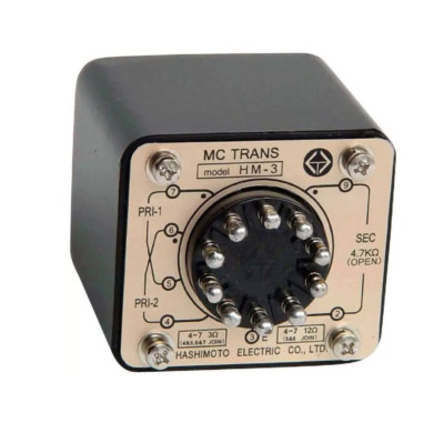 MC Cartridge Step up input Transformer. HM-3 Hashimoto Reprint of Sansui