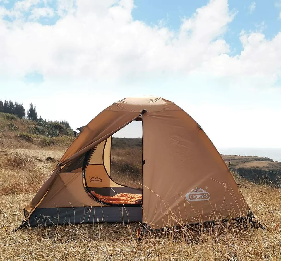 Camppal 2-3 Personas Cuatro Estaciones Independiente Mochilero Montaña Tienda - MT066 Foto 3 de 4