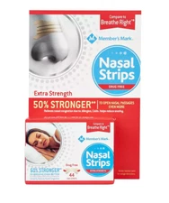 Member's Mark Nasal Strips Extra Strength Drug-Free, 88 Tan Strips ONEDAYY SHIP!