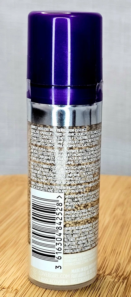 Covergirl Simply Ageless Skin Perfector Essence Foundation #20 Light *Brand New* - Image 4 of 4