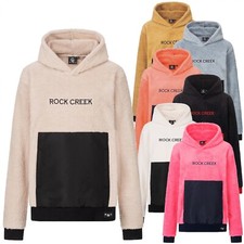 Rock Creek Damen Kapuzenpullover Teddyfell Hoodie Kapuze Sweater D-475 XS-2XL