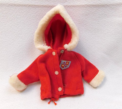 Vintage Early 60's TAMMY Doll Clothes Outfit Red White Winter Pants Coat - Picture 2 of 6