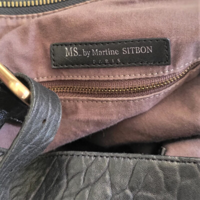 MARTINE SITBON パーティーバッグ ブラック MARTINE SITBON パーティーバッグ ブラック Leather Bag- Black