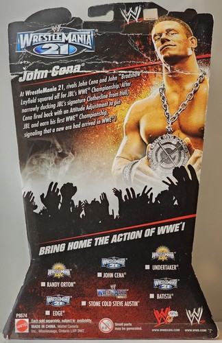 WWE Mattel New Wrestlemania 21 Action Figure Heritage Series 1 John Cena 2010 - Picture 7 of 15