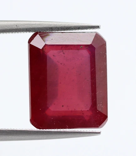 Loose Octagon Cut 7.99 Ct Natural Red Ruby Thailand Gemstone 11x9 mm
