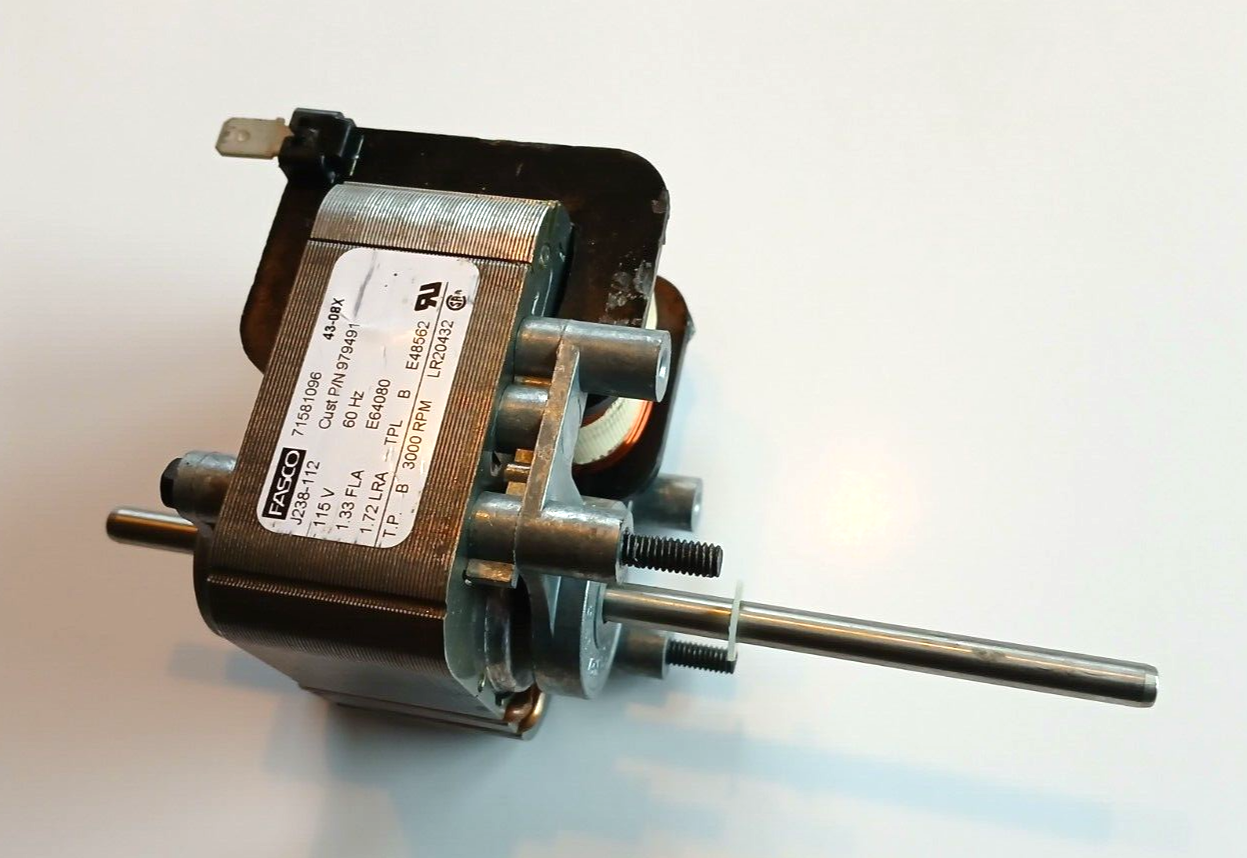 FASCO MOTOR Shaded Pole C-Frame - 3000 RPM - 115V, 1.3 Amp, Evaporator Fan Motor