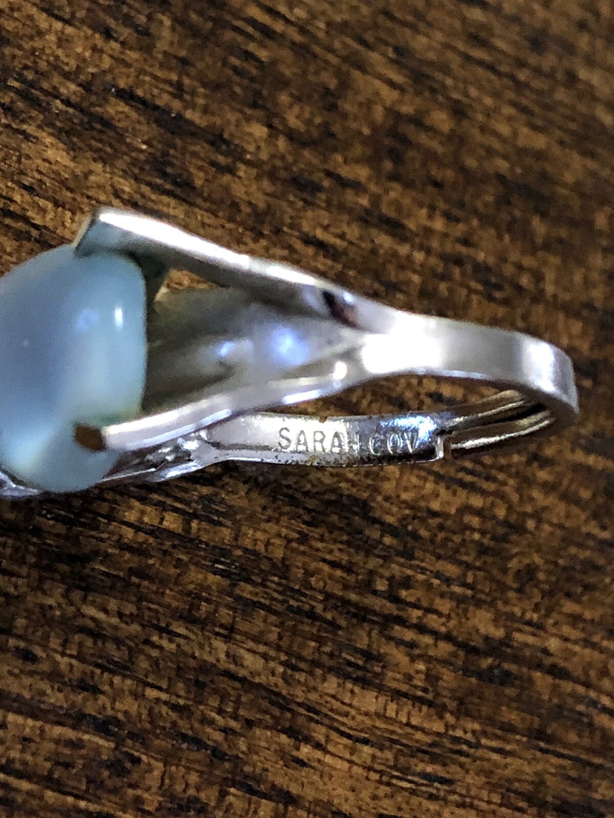 Sarah Coventry Adjustable Silver Tone Ring with L… - image 8