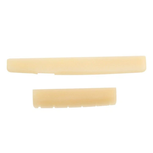 Cattle Bone Guitar Nut Saddle Set For Classical Acoustic Guitar White Unbleached