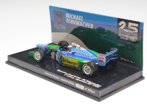 MINICHAMPS 1:43 Benetton B194 M. Schumacher Japanese GP 1994 Kyosho "MILD SEVEN" - Picture 3 of 5
