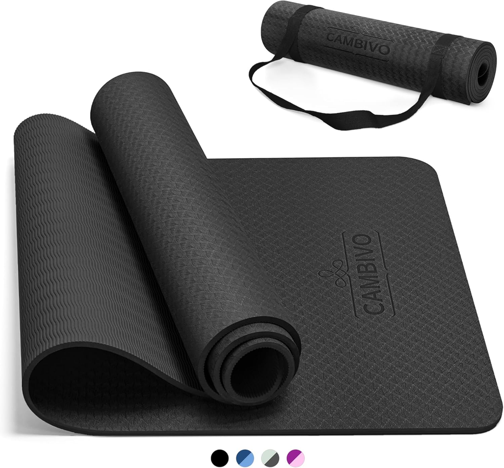 Extra thick 1/3, 1/4 & 2/5 inch non-slip yoga mat for women men and kids