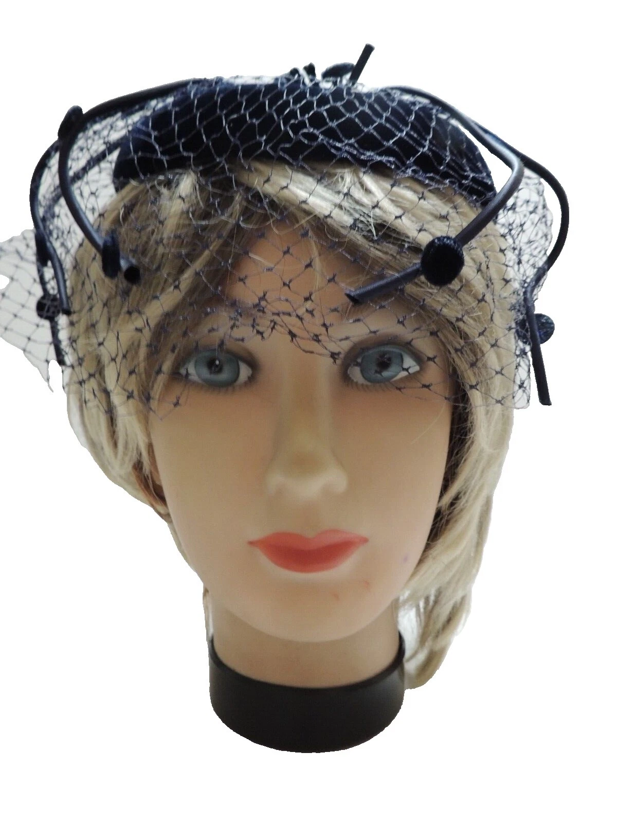 Net Fascinator Sombreros vintage 1950s para Mujer