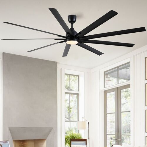 9 blade 84"ceiling fan with dimmable remote control 6 Wind speed indoor&outdoor - Picture 8 of 16