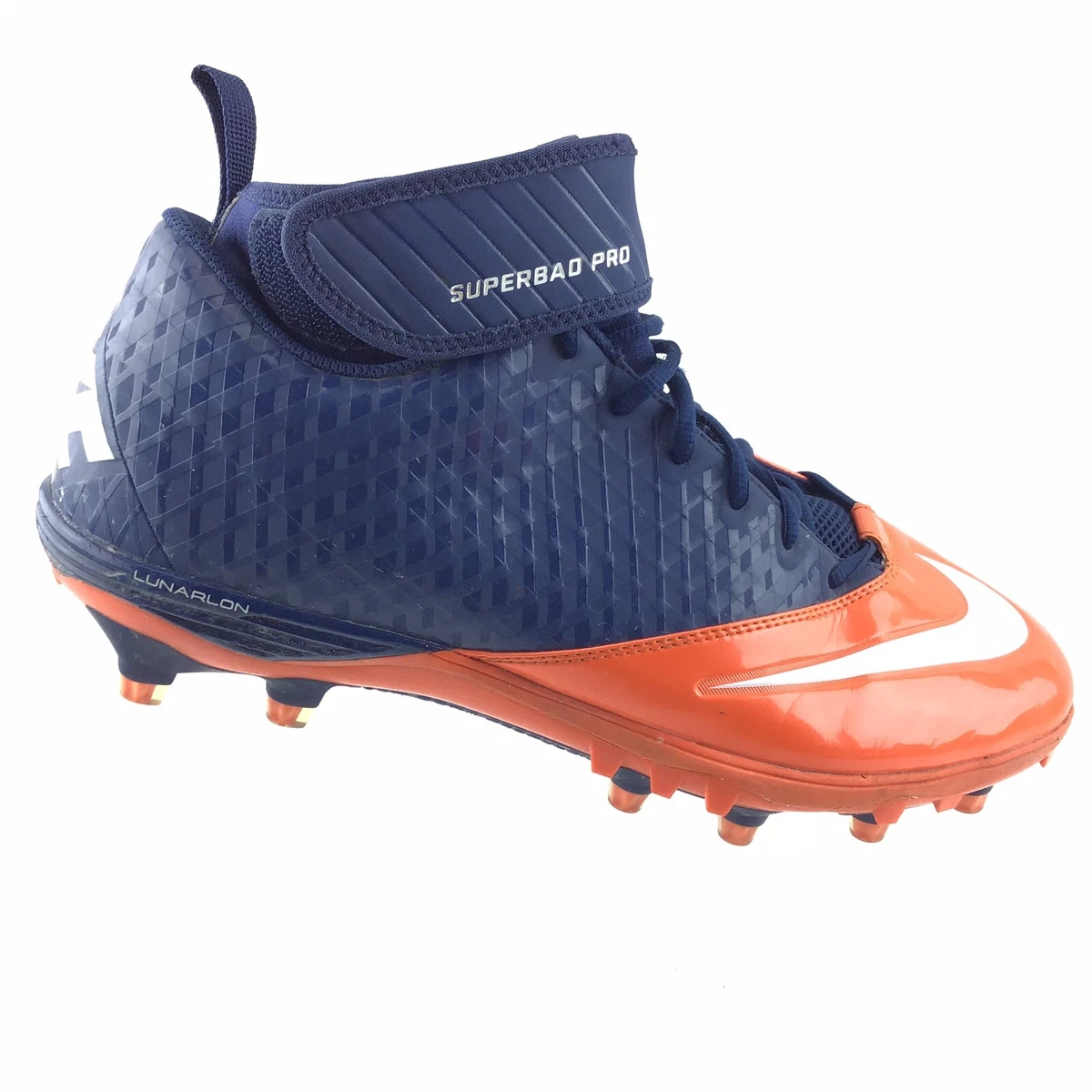 NIKE Lunar SUPERBAD PRO Cleats Blue 534994 Men&#039;s Shoes R5S8 |