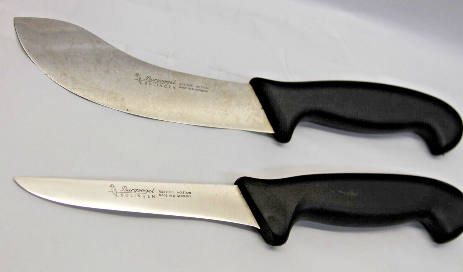 Vintage Burgvogel Solingen Fillet Skinning Knife Set West Germany 2-Piece