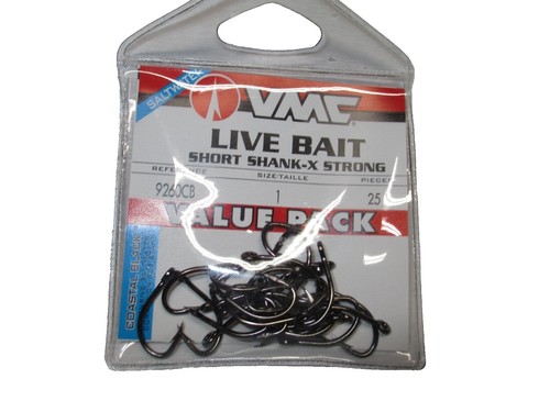 VMC Inline Gancio Singolo 4X Forte #7/0 Nero Costiero Ampio