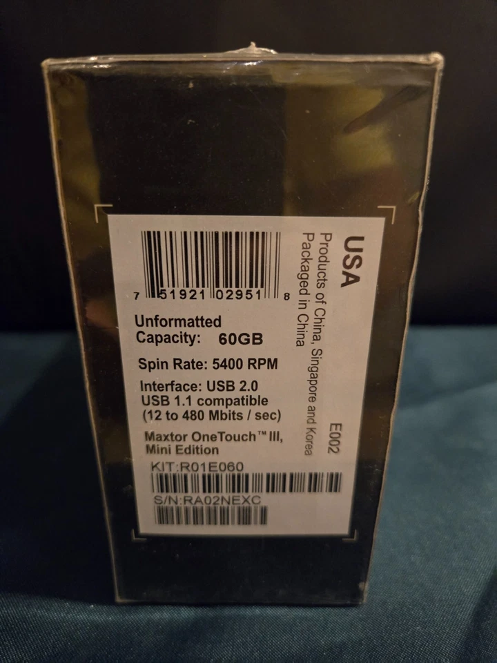 Seagate OneTouch III Mini Edition 60GB External 5400RPM NEW, Sealed - Image 2 of 4