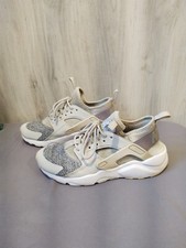 Nike Air Huarache Run Ultra Youth White  Gray 847569-100 Kids Size 5Y Womens 7
