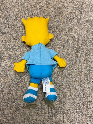 Vintage Bart Simpson Fensterklammer/Saugnapf Puppe 1990 Dan-Dee 11" groß sehr guter Zustand - Bild 2 von 4
