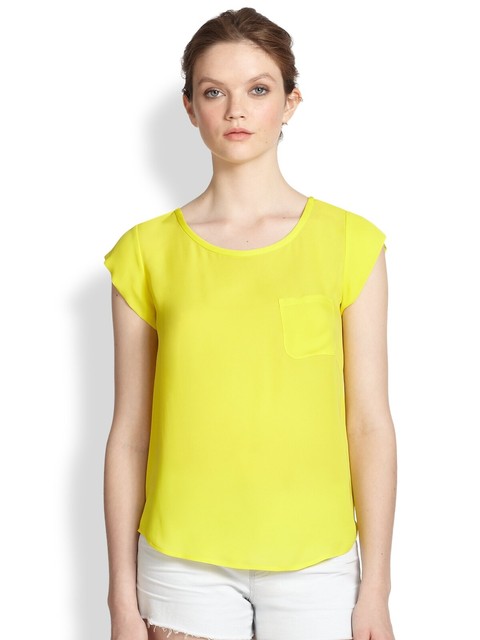 joie rancher silk top