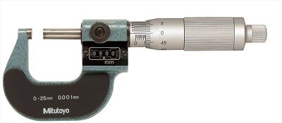 Mitutoyo 193-112 M820-50 Digit Outside Micrometer Ratchet Stop 25-50mm Range New