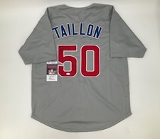 JAMESON TAILLON CHICAGO CUBS AUTOGRAPHED STITCHED JERSEY JSA COA!