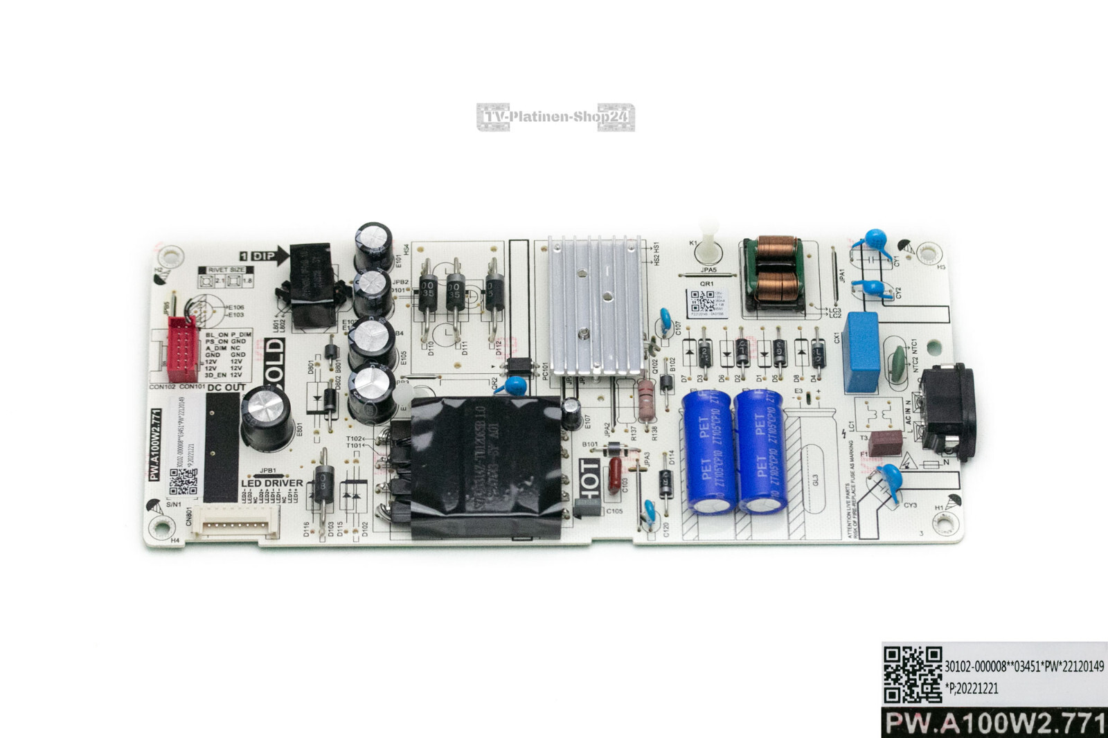 Thumbnail - Netzteil Pw.a100w2.771 / 30102-000008 Aus Tcl 50p639 - Neu
