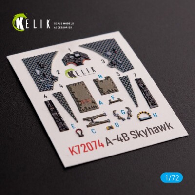 Kelik A-4B ''Skyhawk'' interior 3D decals for Hobby 2000/Fujimi kit (1/72)