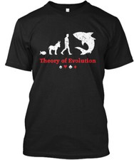 Theory of Poker Evolution T-Shirt Made in the USA Size S to 5XL