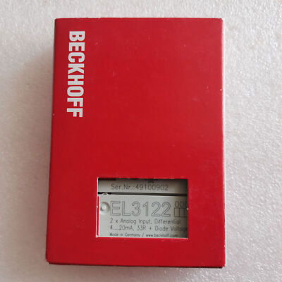 One Beckhoff EL3122 PLC Module EL 3122 New In Box Expedited Shipping
