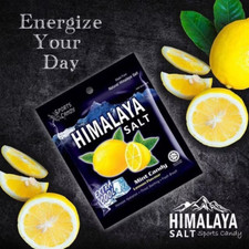12 Pack of HIMALAYA SALT 1BOX Sport Mint Candy Extra Cool LEMON Flavor