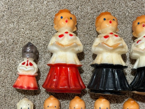 Lot Of 23 Novelty Gurley Candles Christmas Choir Boys & Girls - Black African - Picture 4 of 8