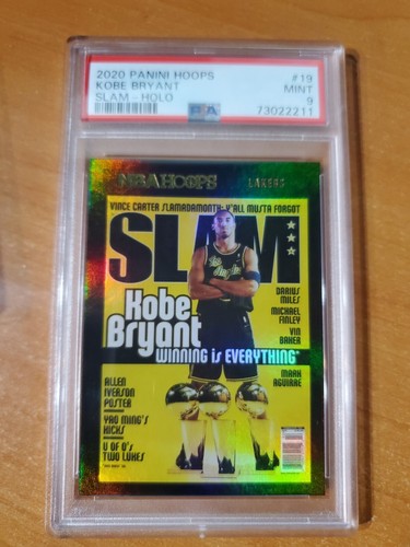 2020 Panini NBA Hoops Slam Gold Holo Kobe Bryant Card #19 PSA 9 Mint - Picture 3 of 4