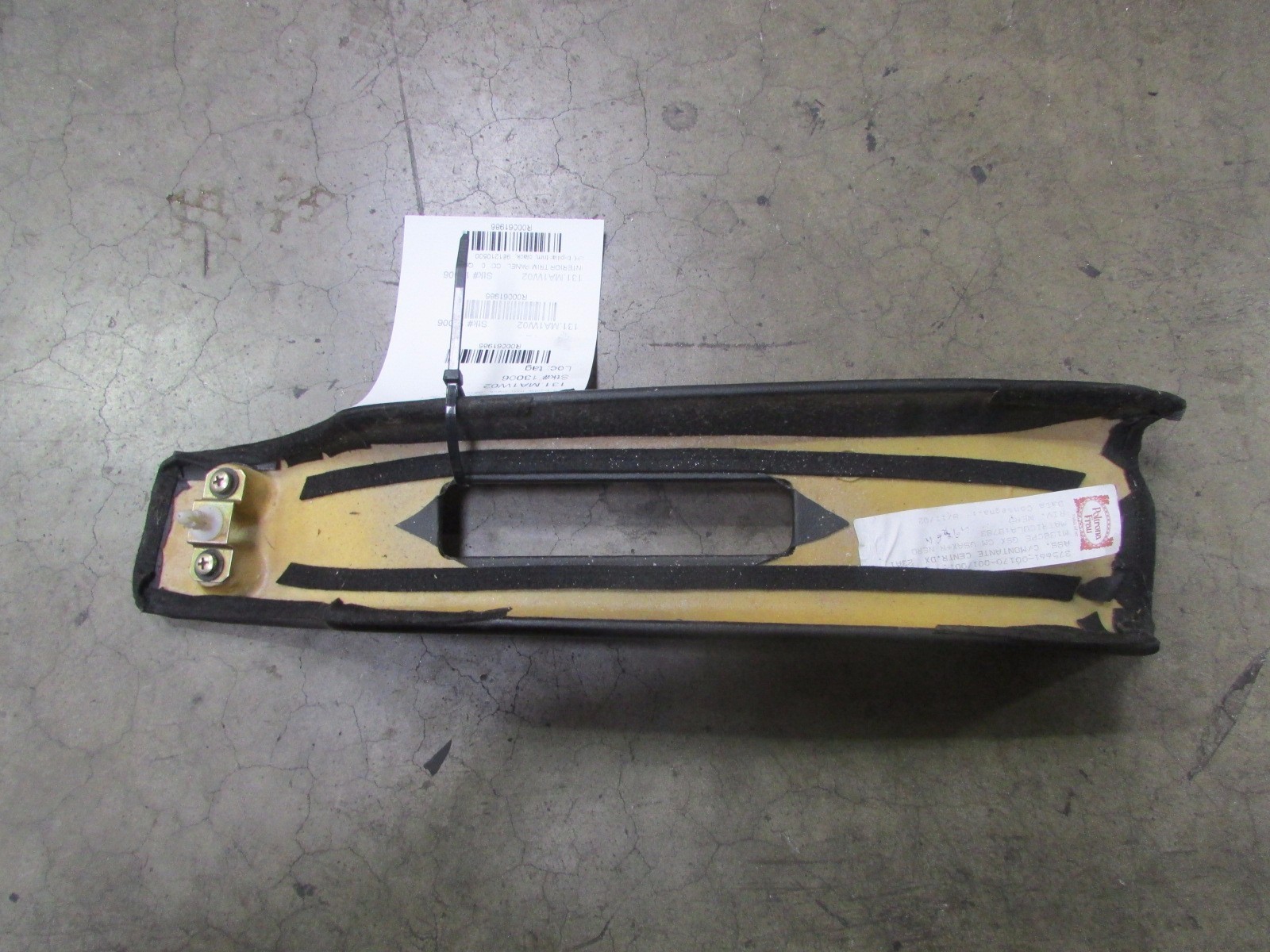 Maserati Coupe, LH, Left Trim Panel, B Pillar, Black, Used, P/N 981210500