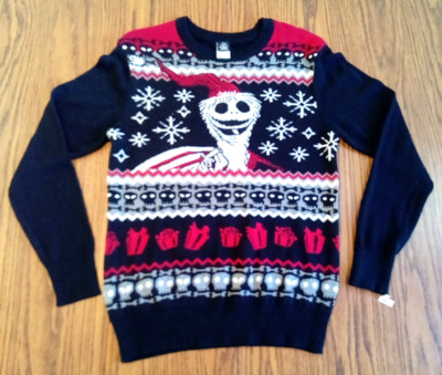 New ! The Nightmare Before Christmas Movie Sweater Jack Skellington 2XL Shirt