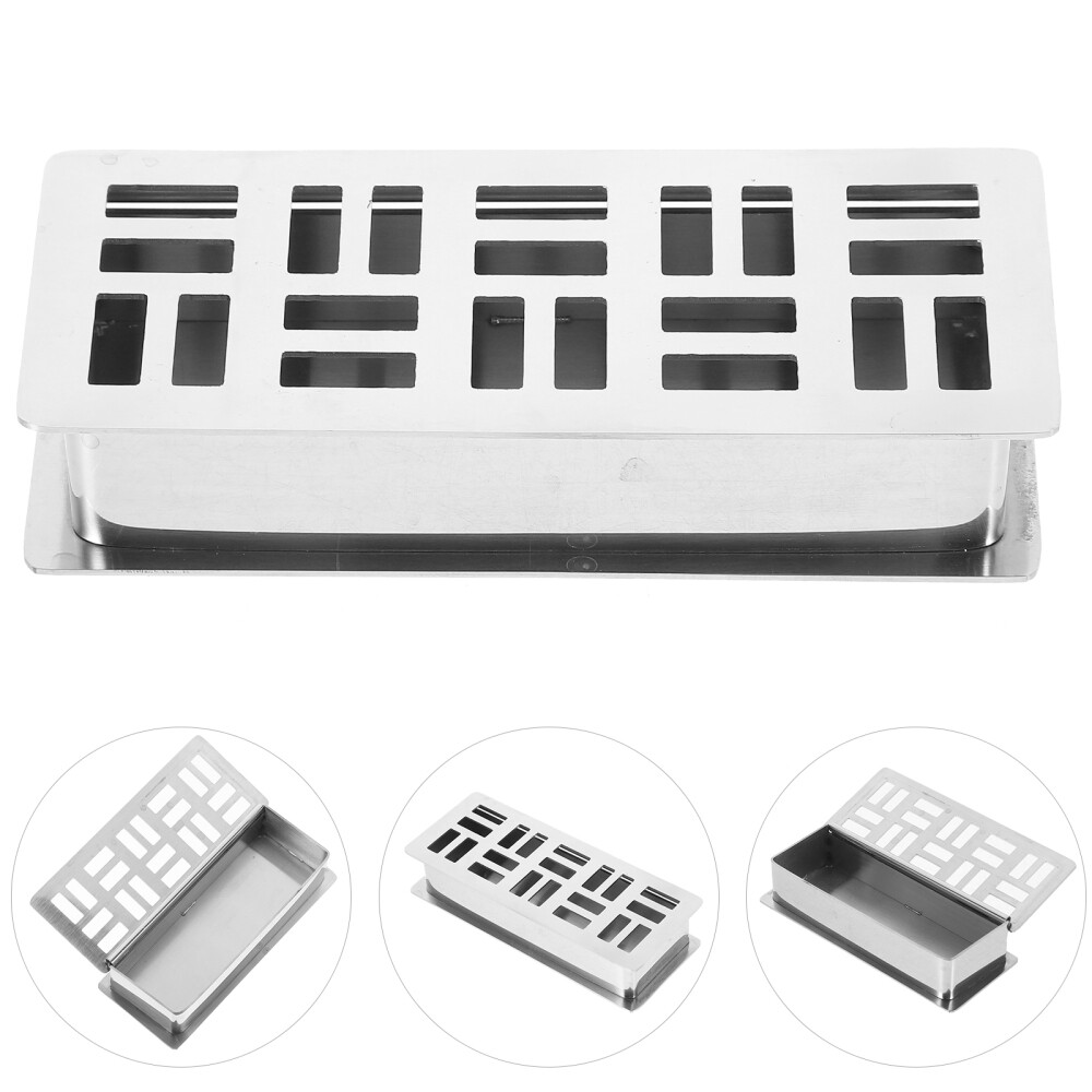 Toothpick Holder Stainless Steel Toothpick Dispenser Hollow Grids Fruit