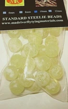 New!! 10mm Tangerine Matte Trout & Steelhead Beads For Centerpin Fishing