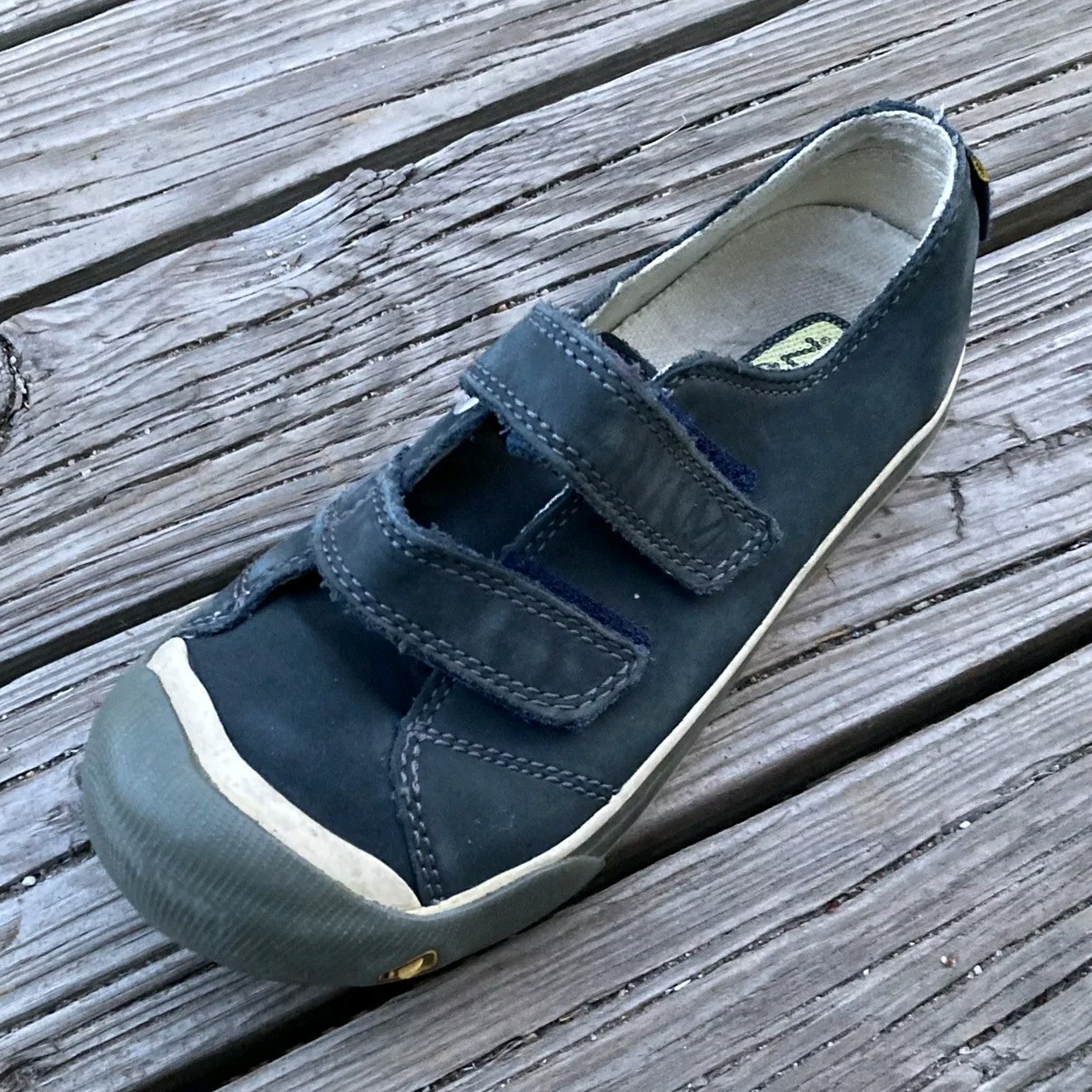 KEEN Scarpe Slip On in Tela Sneakers Blu Ragazzo Taglia 13