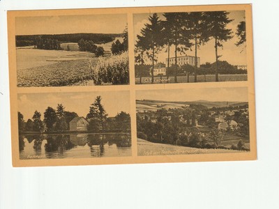 TEICHWOLFSRAMSDORF....,4 Ans. u.a. Idyll, O.T. Lazarett, Badeteich....s/w AK kl