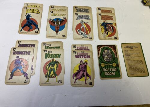 RARE 1978 Marvel Comics Super-Heroes Card Game. Complete - Picture 3 of 4