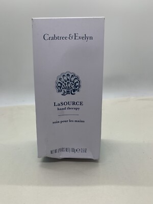 Crabtree & Evelyn LA SOURCE Hand Therapy 3.5 oz Sealed DAMAGED BOX Vintage C Pic