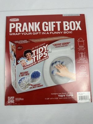 JOKE GIFT BOX empty box to wrap your gift Prank Box TIDY TIPS FINGERTIP BRUSHES