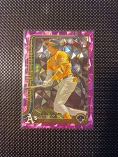 2025 Topps Update LOGAN DAVIDSON (RC) #US213 Pink Diamante Foil ATHLETICS