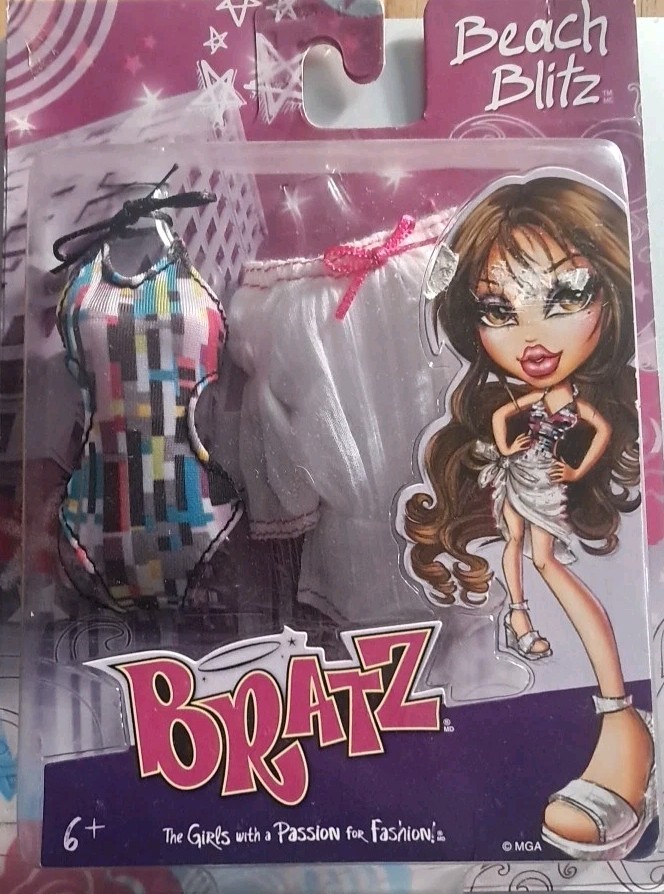 RARE Bratz Doll Fashion Pack -Beach Blitz- Bathing Suit & Cover Up