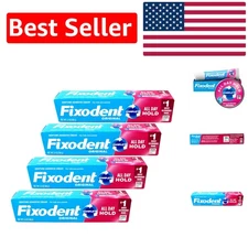 Dentist Recommended Denture Adhesive Cream - Strong Hold, 2.4 oz, Mint Flavor